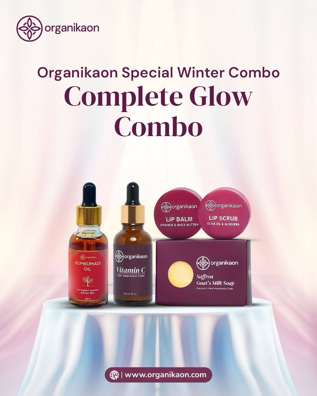 Organikaon Special Winter Combo || Complete Glow Combo