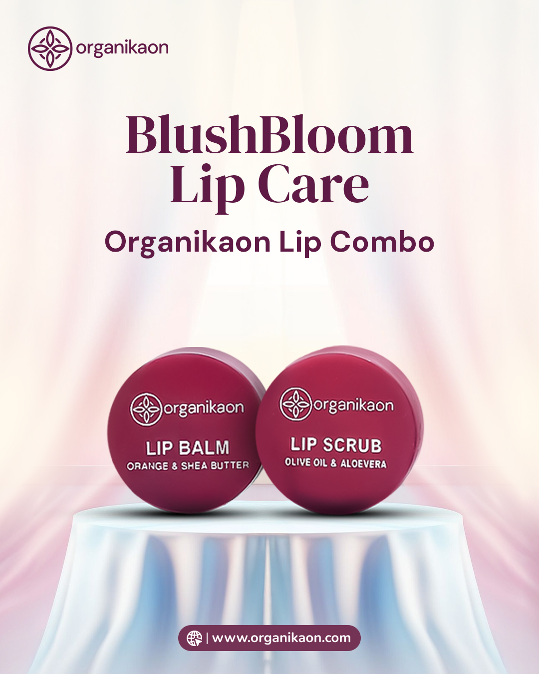BlushBloom Lip Care | Organikaon Lip Combo