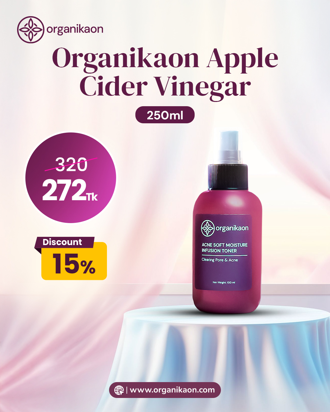 Organikaon Apple Cider Vinegar 250ml