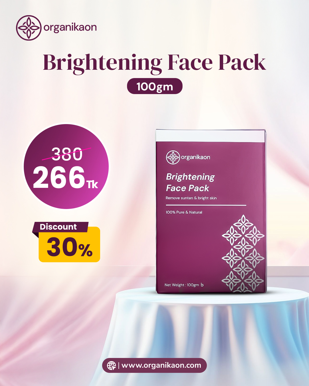 Organikaon Brightening Face Pack-100gm