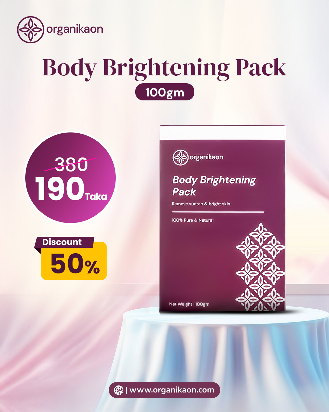Organikaon Body Brightening Pack 100gm