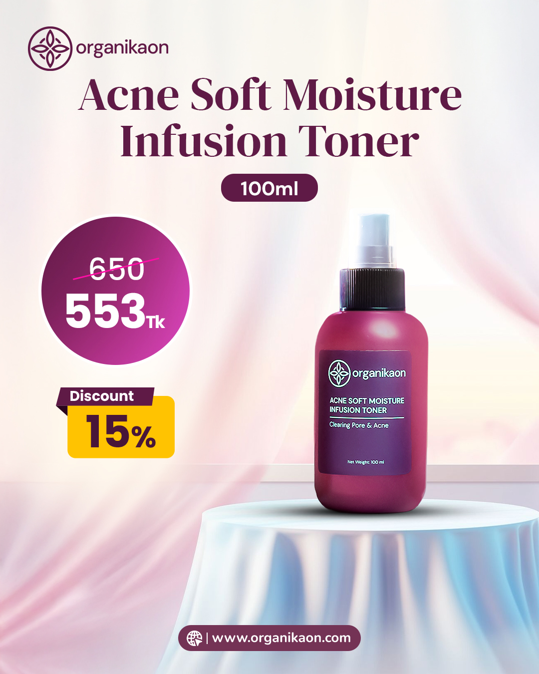 Organikaon Acne Soft Moisture Infusion Toner 100ml