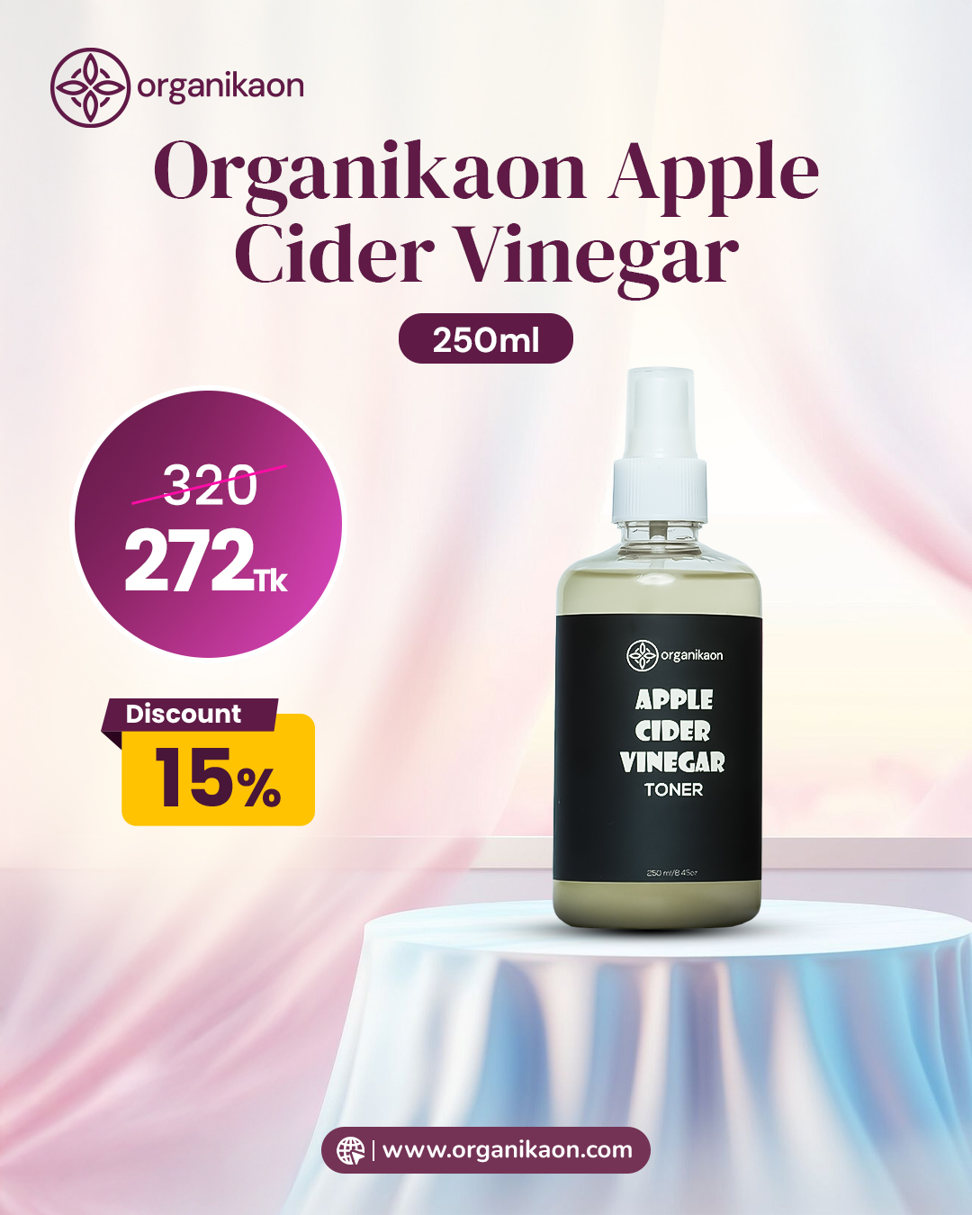 Organikaon Apple Cider Vinegar 250ml