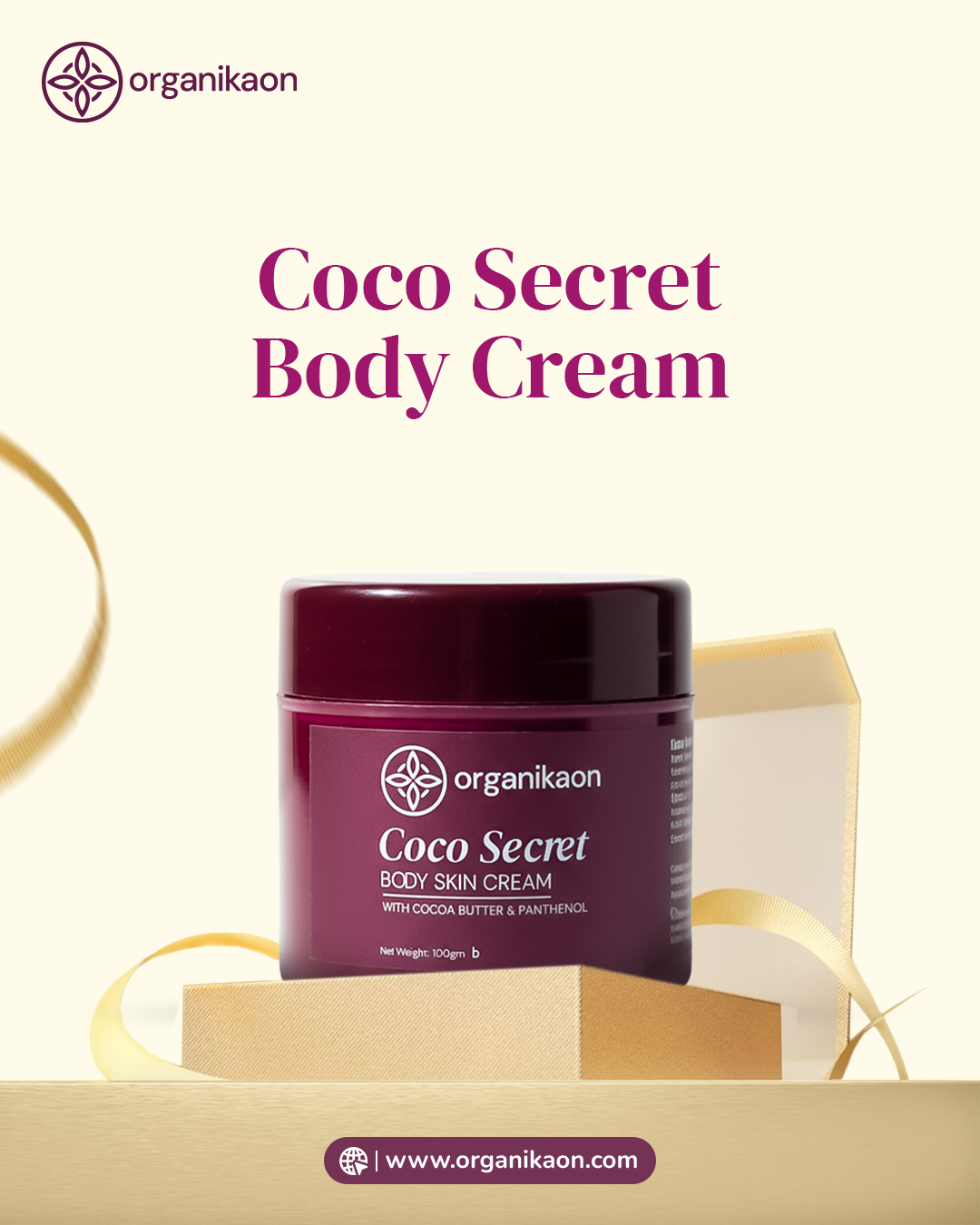 Organikaon Coco Secret Body Skin Cream 100gm