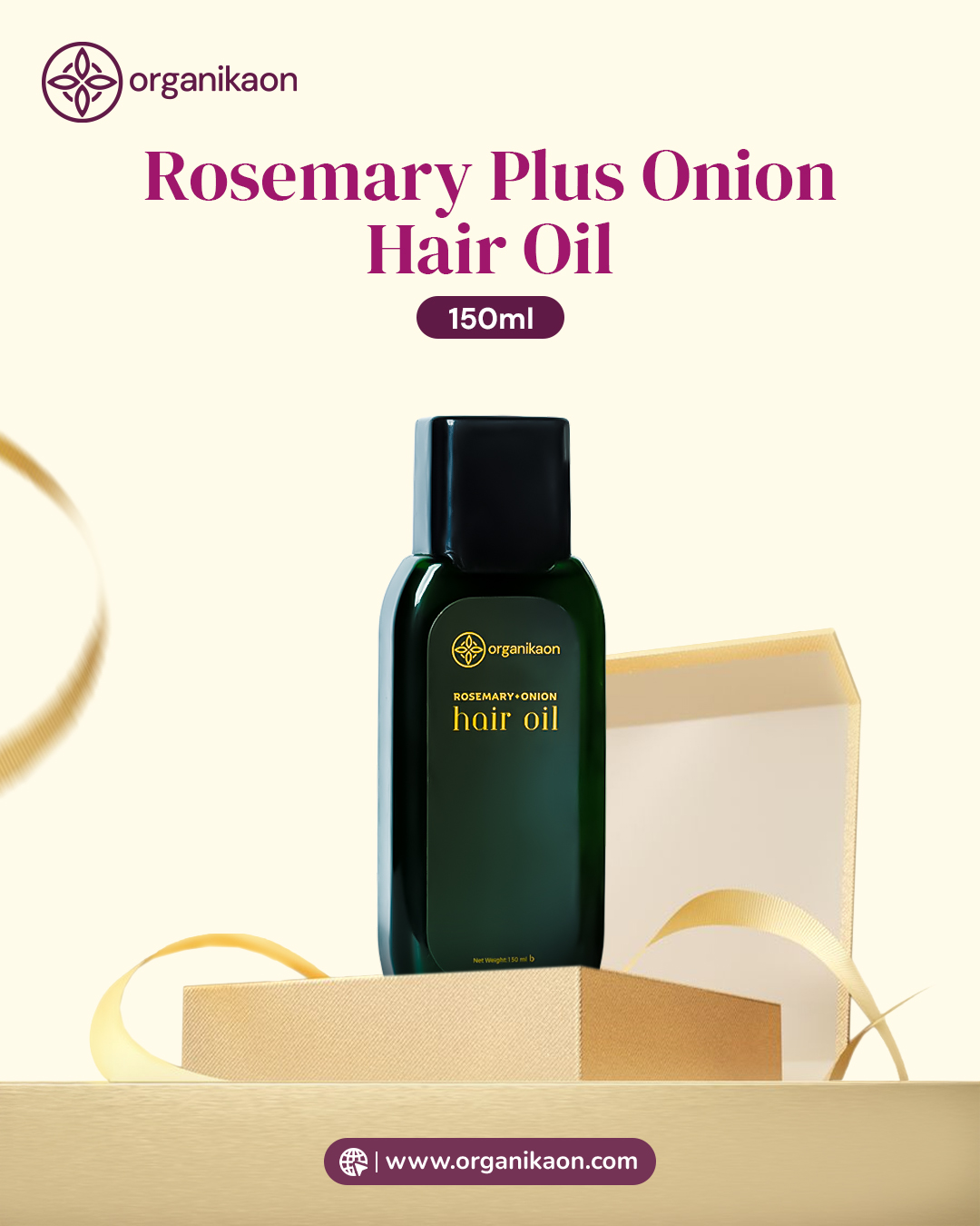 Organikaon Rosemary Plus Onion Hair Oil 150ml