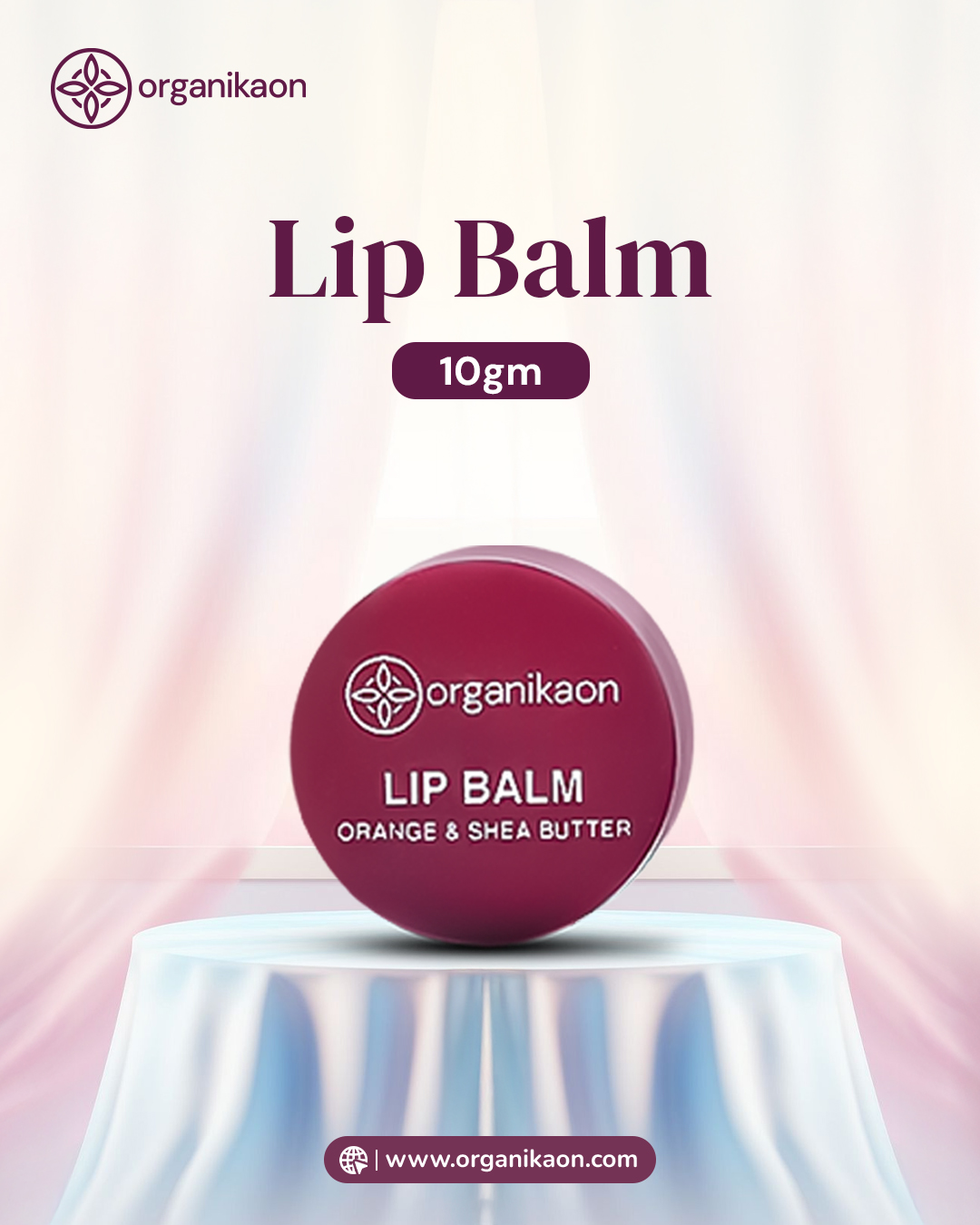 Organikaon Lip Balm for Pink Lips 10gm
