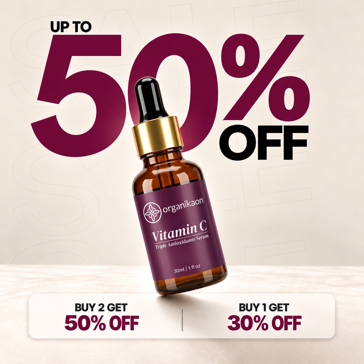 Organikaon Triple Antioxidants Vitamin C Serum 30ml