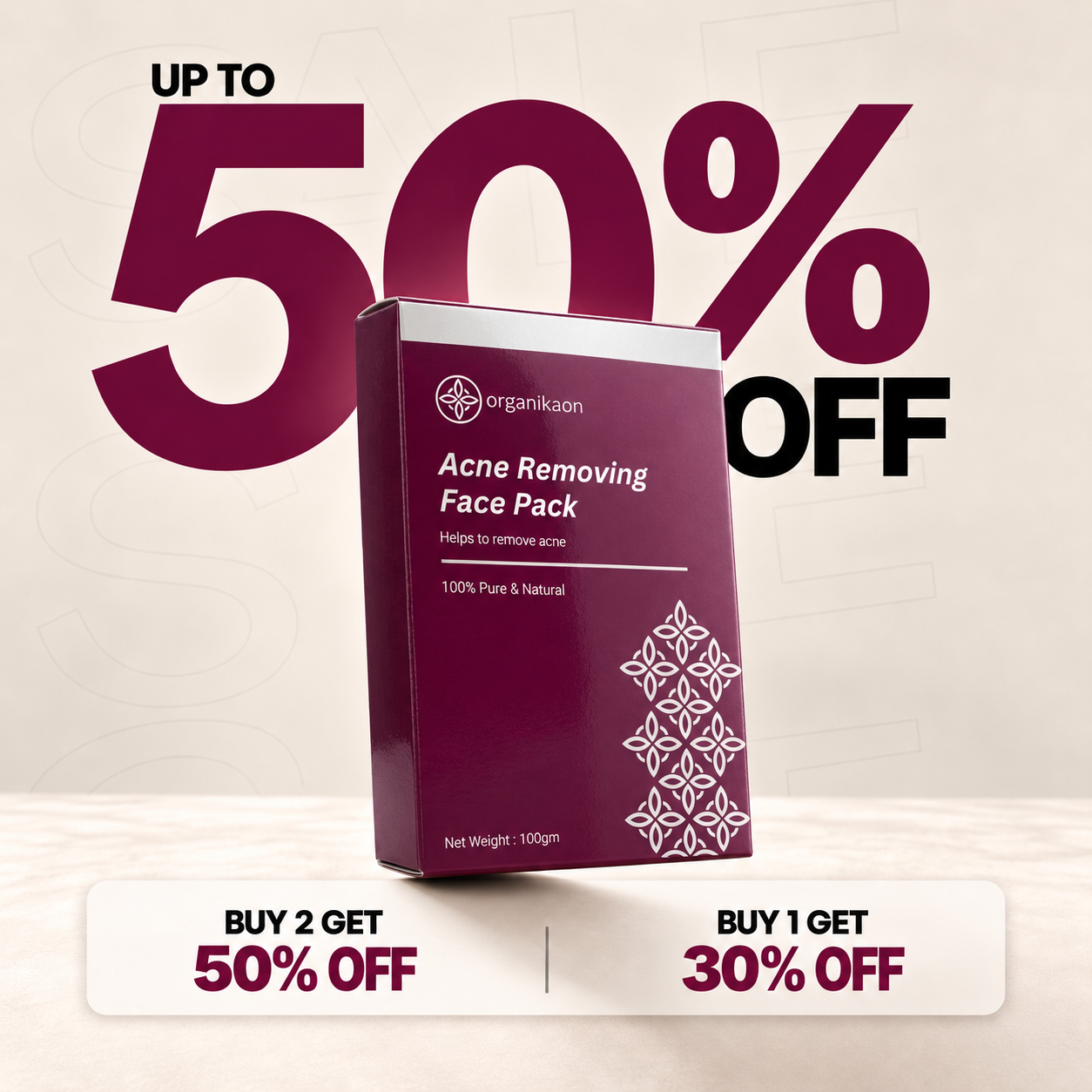 Organikaon Best Acne Removing Pack-100gm