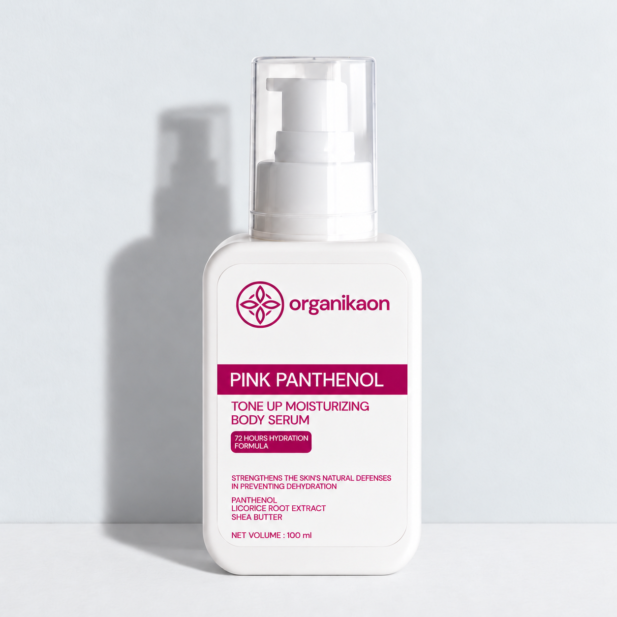 Organikaon Pink Panthenol Tone Up Moisturizing Body Serum 100ml